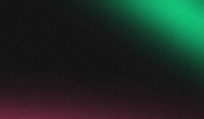 Abstract green magenta soft color elegant grainy backdrop design with faded colors. Noisy gradient texture with bright, glowing, shine, Vibrant colors poster or banner