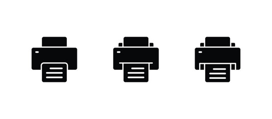 Printer vector icon. Printer symbol icon