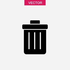 Bin icon, Trash sign, Bin, bucket trendy style illustration for web and app..eps