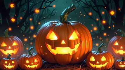 Fototapeta premium The Jack o' Lantern Diaries