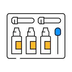 Obraz premium soil test kit garden tool line icon vector. soil test kit garden tool sign. isolated symbol illustration