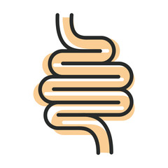 intestine symbol icon design illustration