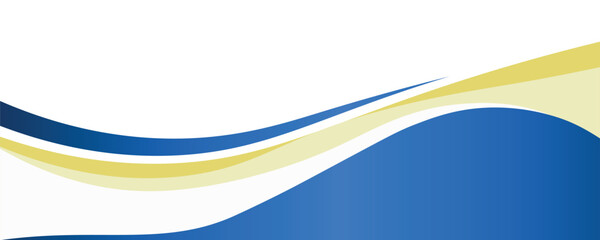 Wavy style business banner design