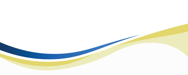 Wavy style business banner design