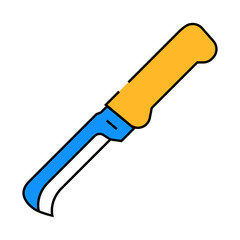 garden knife tool line icon vector. garden knife tool sign. isolated symbol illustration