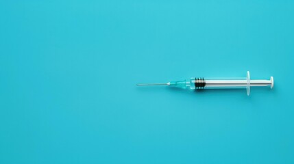 A closeup of a vaccine vial and syringe symbolizes hope in fighting diseases and protecting our health through immunization.