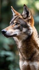 Fototapeta premium wolf isolated on summer background