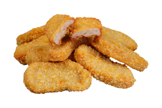 Heap pile nuggets isolated transparent