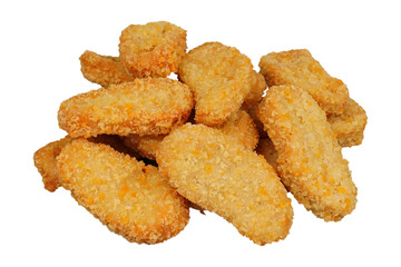 Heap pile nuggets isolated transparent