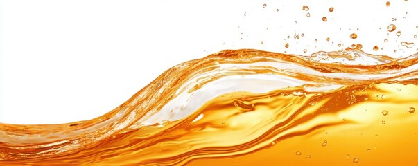 Fototapeta premium Dynamic Flowing Oil Wave on Smooth Surface