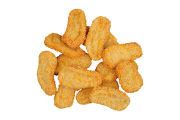 Heap pile nuggets isolated transparent