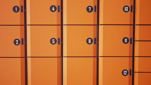  storage box in public place. safe storage locker .