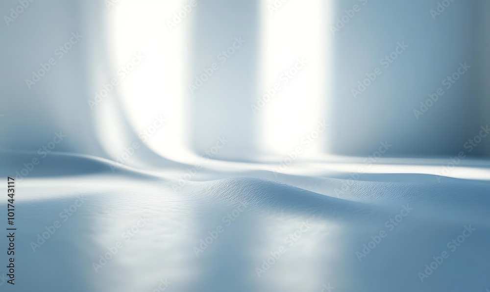 Aufkleber a soft, flowing fabric creates gentle waves under soft light, evoking a serene and calming atmospher