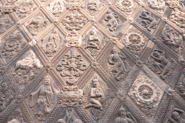 The exquisite brick carvings of the Xiuding Temple Tang Tower