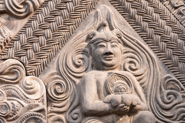 The exquisite brick carvings of the Xiuding Temple Tang Tower