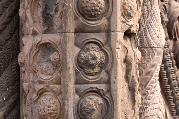 The exquisite brick carvings of the Xiuding Temple Tang Tower