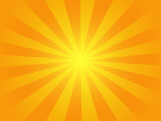 Sunbrush effect orange and yellow with halfmoon color for the background