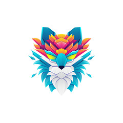 Fototapeta premium Colorful Cat Logo Template