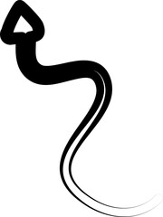 Arrows icon set. Doodle lines