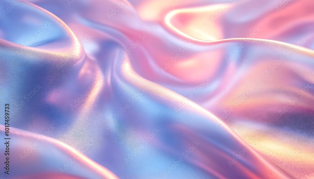 Leinwandbilder a vibrant, flowing texture of pastel colors creating a dreamy, abstract surface with soft waves and 