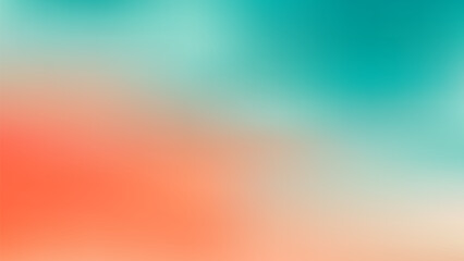 Abstract Gradient Background Teal Orange Colors