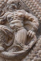 Exquisite Brick Carvings of the Tang Pagoda at Xiuding Temple