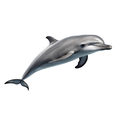 Obraz premium Dolphin fish on transparent background Generative AI