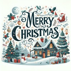 Cozy Christmas Cabin in a Winter Wonderland