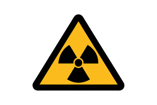recommend clip art: Radiation Hazard Sign | vector silhouette illustration on white background
