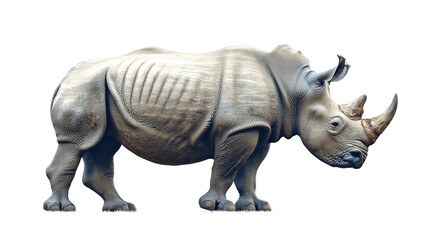 Obraz premium rhino isolated on white background