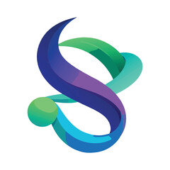 3d rendered illustration of a green ribbon