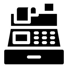 Cash Register Icon Element For Design