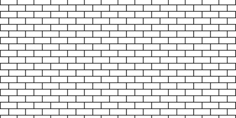  White brick blank home wall construction texture copy for space panorama white tiles and black joints. white brick wall used for background.