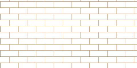 Fototapeta premium White brick blank home wall construction texture copy for space panorama white tiles and black joints. white brick wall used for background. 