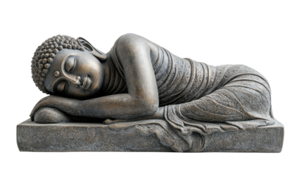 buddha statue isolated on white background