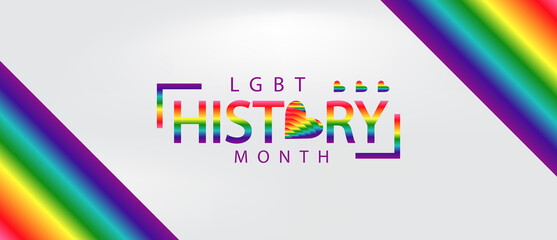 Emblem for LGBT History Month, a colorful design that celebrates diversity and LGBTQ heritage