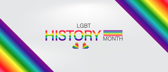 Emblem for LGBT History Month, a colorful design that celebrates diversity and LGBTQ heritage