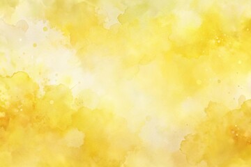 Obraz premium Abstract watercolor background with pastel yellow tones and textured design