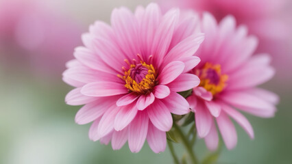 closeup of a pink flower