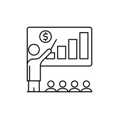 financial meeting icon, Meeting icons