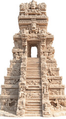 Fototapeta premium Ancient Mayan Pyramid Digital Art Illustration