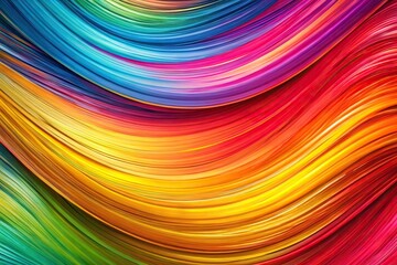 Obraz premium Abstract rainbow stripes and brush strokes background