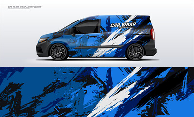 Racing Car Wrap Livery Abstract Design Van, Truck, Car Rally © liveryworks