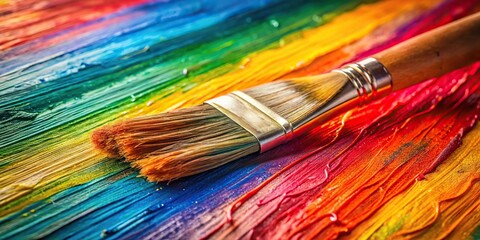 Obraz premium Abstract painting created with brush strokes on canvas