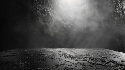 Backlit gray background texture panoramic view