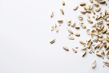 A collection of distinctively shaped seeds displayed against a light backdrop, highlighting their organic texture and suitability for health-focused and culinary uses.