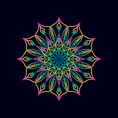 mandala design, gradient color 3d  mandala design, mandala design idea, mandala design vector, mandala sample
