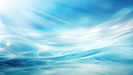 Fototapeta premium Abstract light blue and white gradient background with a medium shot perspective