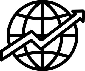 International Expansion Line Icon