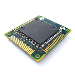 microchip, video chip for laptop isolated on white 